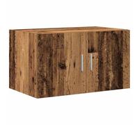 LASWWQMRF Armario de pared con aspecto de madera envejecida, 70 x 42,5 x 40 | Armario colgante compacto con 2 puertas para pasillo y comedor, que ofrece espacio de almacenamiento protegido para vajilla y