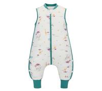 LAT LEE AND TOWN Saco de dormir para bebé con pies, 2,5 tog, sacos de dormir para bebé, sin mangas, 100% algodón, saco de dormir sin mangas para bebés (animales luminosos, S)