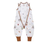 LAT Saco de Dormir para Bebé Con Pies 0.5 Tog, Verano, Algodón Muselina, Unisex Con Piernas para Niños Niñas (Ratón, M/12-24 Meses)