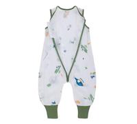 LAT Saco Dormir Bebe Con Pies 0.5 Tog, Saco de Dormir para Bebé de Verano, Saco De Dormir Bebe de Algodón Muselina, Unisex Saco de Dormir con Piernas para Niños Niñas (Avión, S/3-12 Meses)
