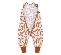 LAT Saco Dormir Bebe Con Pies 0.5 Tog, Saco de Dormir para Bebé de Verano, Saco De Dormir Bebe de Algodón Muselina, Unisex Saco de Dormir con Piernas para Niños Niñas (Arco, L/2-4 Años)