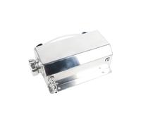 Lata Captura Aceite Aluminio Universal 1L/2L Depósito Tanque Refrigerante Desbordamiento Radiador Tapón Drenaje Respiradero Botella Expansion Completa(2LYH-Silver)