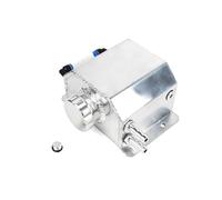 Lata Captura Aceite Aluminio Universal 1L/2L Depósito Tanque Refrigerante Desbordamiento Radiador Tapón Drenaje Respiradero Botella Expansion Completa(1LYH-Silver)