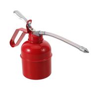 Lata de Aceite Manual Portátil con Tubo Flexible para Lubricación | Plástico y Aleación, Resistente al Aceite y Alta Presión, para Talleres y Exteriores, Color Rojo