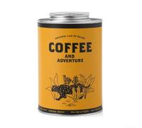 Lata de almacenamiento de café con válvula de vía y tapa hermética eficaz y barrera ligera (redondo amarillo)