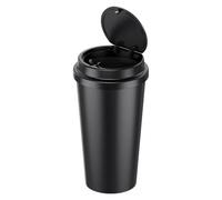 Lata de basura de coche - Cesta doble y basura | Accesorios para automóviles | Organizador compacto para el interior del vehículo Limpieza y almacenamiento | Cubo de basura a prueba de fugas con tapa