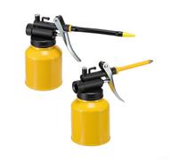 Lata de bomba de aceite de alta presión, lubricador a prueba de derrames de 100 ml con boquilla extendida, acero resistente al óxido y pulverizador manual ABS para aceite de motor, máquinas