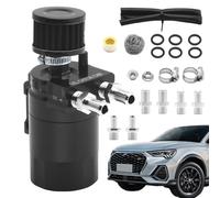 Lata de captura de aceitecon deflectores - Separador de aceitede aluminio de 300 ml, kit de filtro de ventilación del motor | Separador de vapor de aceiteuniversal para PCV