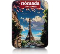 Lata de Chocolate con Leche Paris - 50 g - Lata que Recrea la Ciudad de Paris - Llenos de Sabor - Chocolate Ideal para Regalar - Producto Gourmet de Origen Portugués