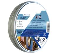 Lata de discos de corte para metal, 10 unidades, AS 60 T INOX, ideal para cortar acero inoxidable y metal en trabajos de precisión.