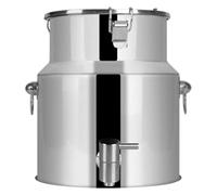Lata De Leche De Acero Inoxidable 5L/9L/14L Cubo De Vino Cubo De Mano Jarra Tanque De Barril De Aceite con Tapa Sellada Y Lata De Leche con Grifo para Aceite De Vino con Leche 5L