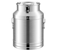 Lata de leche de acero inoxidable con tapa sellada, jarra resistente para vino, almacenamiento hermético de alimentos, 28 L
