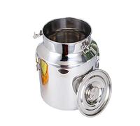 Lata de leche de acero inoxidable de gran capacidad 14L-88L, cubeta de fermentación de vino con tapa sellada, recipiente de té, cubo de agua para almacenamiento y transporte de líquidos/sólidos, A-48L