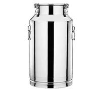 Lata de leche de acero inoxidable resistente con tapa sellada para transporte, preparación y almacenamiento, 22 L
