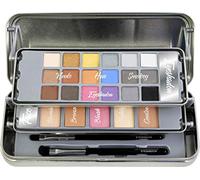 Lata de Maquillaje NEW Hello Beautiful - The Color Workshop - Un Kit de Maquillaje Profesional Completo en una Caja de Lata Metalizada y Fashion con 3 Pisos para Llevar Siempre Contigo