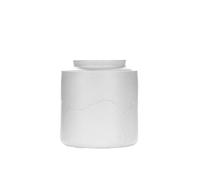 Lata de té Ceramic Tea Canister Household Sealed Storage Jar For, Coffee, Sugar, Spice, Nuts Almacenamiento de té(Blanco)