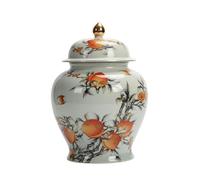Lata de Té Recipiente creativo for almacenar té a granel, tarro chino retro de cerámica sellado, tarro for almacenar condimentos en la cocina del hogar, tarro for té Contenedor de Almacenamiento(L)