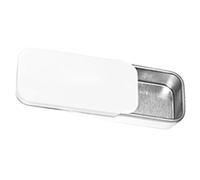 Lata metálica con tapa Caja de hojalata vacía rectangular 12 piezas, mini cajas for caramelos, pastillas, tarros con bisagras, organizador pequeño aluminio, caja almacenamiento(A4-8X3.5X1.1cm)