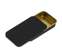Lata metálica con tapa Caja de hojalata vacía rectangular 12 piezas, mini cajas for caramelos, pastillas, tarros con bisagras, organizador pequeño aluminio, caja almacenamiento(B1-6X3.4X1.1cm)