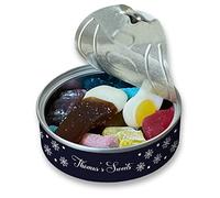 Lata personalizada Pick & Mix Dulces con diseño de muñeco de nieve festivo, regalo de cumpleaños, regalo de Navidad para relleno (pequeño)