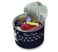 Lata personalizada Pick & Mix Dulces con diseño de muñeco de nieve festivo, regalo de cumpleaños, regalo de Navidad novedoso para relleno de calcetines (mediano)