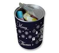 Lata personalizada Pick & Mix Dulces con diseño de muñeco de nieve festivo, regalo de cumpleaños, regalo de Navidad para relleno (grande)
