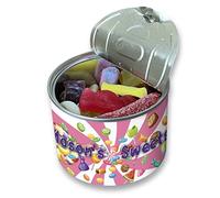 Lata personalizada Pick & Mix Sweets con diseño de piruleta, regalo de cumpleaños, regalo de Navidad para relleno (mediano)