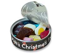 Lata personalizada Pick & Mix Sweets con hombre de jengibre, regalo de cumpleaños, regalo de Navidad de relleno (pequeño)