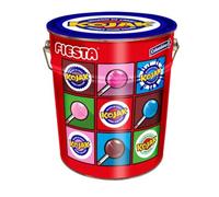 Lata Surtidos 130u - Ediciones Modelo 1 y Modelo 2 (Rojo) - 130 caramelos de sabores surtidos Cola, Helado de Fresa, Mora Pintalenguas y Sandía con Pepitas - Diseño exclusivo (MODELO 2 (ROJO))