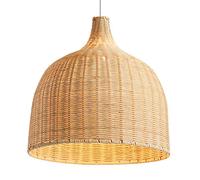 LATAFA 1 Paquete De Lámparas Colgantes Tejidas Pantalla Individual De Mimbre De Estilo Chino Lámpara De Araña E27 Tea House Bar Lámpara Colgante De Montaje Empotrado Pastoral Creative para Granja