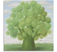 LATAFA Pósteres e Impresiones de Fernando Botero 《Árbol Verde》 Pintura en Lienzo Fernando Botero Arte de la Pared Imágenes de Fernando Botero para decoración del hogar 50x50cmx1 Sin Marco