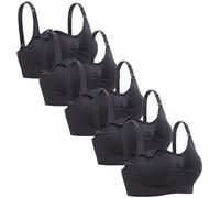 Lataly - Sujetador de Lactancia para Mujer sin Aros, Sujetador para Dormir, Pack de 5, Small