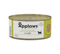 Latas de Comida húmeda Natural para Gatos Applaws, atún con Algas en Caldo - 24 x 156 g