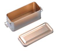 Latas de metal para cookies, lata de almacenamiento de pasteles con tapa, latas de almacenamiento de hojalata, caja rectangular de hojalata S-torage, caja de St-orage de Co-okies, lata decorativa para