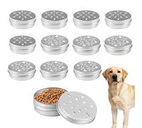 Latas de trabajo con olor a perro, equipo de olfateo de aluminio resistente a mordeduras, 12 piezas, latas de entrenamiento de trabajo con a mascotas, para servicio de caza, hogar, patio al aire