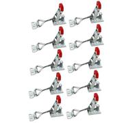 Latch - 10 Piece Adjustable Quick Release Set, Secure Locking Mechanism Heavy Duty Build, Clamp Fastener Hardware, Versatile Catch Kit | Clamp Door Cabinet Lid Box Drawer Freezer