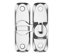 Latch Flipping Latch, Aluminum Alloy Heavy Duty Door Catch, 3.11 pulgadas Versatile Swing Angles & Anti Theft Design, Secure Lock for Gates, Garages, Garden Fences and Gabinets