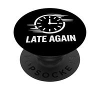 Late Again Ceguera del Tiempo Tarde PopSockets PopGrip Adhesivo