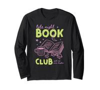 Late Night Book Club Bookish Reading Novela Biblioteca Café Arte Manga Larga