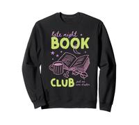Late Night Book Club Bookish Reading Novela Biblioteca Café Arte Sudadera
