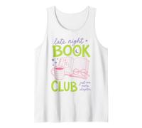 Late Night Book Club Bookworm Reading Just One More Chapter Camiseta sin Mangas