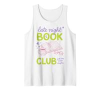 Late Night Book Club Bookworm Reading Just One More Chapter Camiseta sin Mangas
