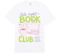Late Night Book Club Bookworm Reading Just One More Chapter Comfort Colors Adult Heavyweight T-Shirt