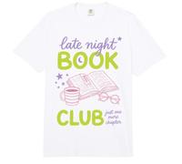 Late Night Book Club Bookworm Reading Just One More Chapter Comfort Colors Adult Heavyweight T-Shirt