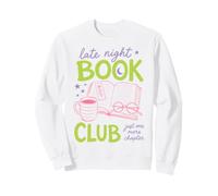 Late Night Book Club Bookworm Reading Just One More Chapter Sudadera