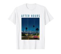 Late Night City Pop Drive Retro 80s Aesthetic Camiseta gráfica económica, Hombre, Blanco, S