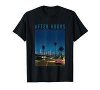 Late Night City Pop Drive Retro 80s Aesthetic Camiseta gráfica económica, Hombre, Negro, S