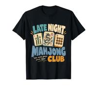 Late Night Mahjong Club Funny Mahjong Player Camiseta