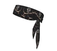Late Night Owl - Banda atlética de secado rápido que absorbe la humedad, elegante diadema ideal para mujeres y hombres activos