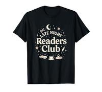 Late Night Readers Club Moon & Stars Book Lover Camiseta